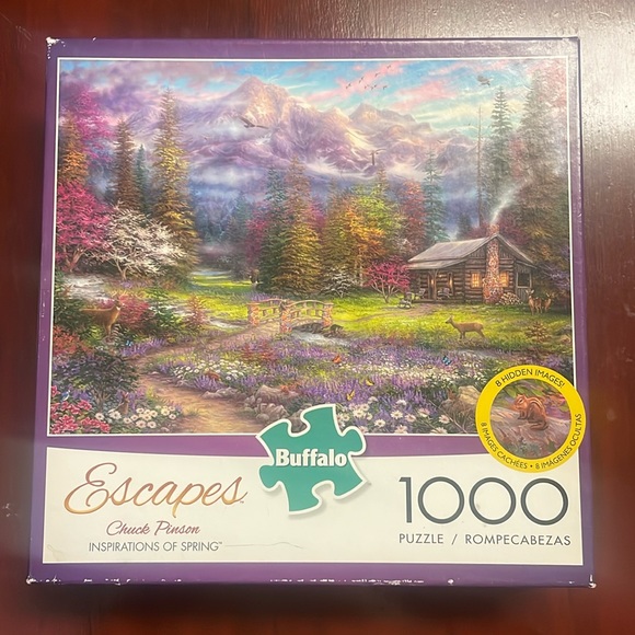 Escapes Chuck Pinson Inspirations Of Spring 1000 piece puzzle. 8 hidden images. - Picture 1 of 13
